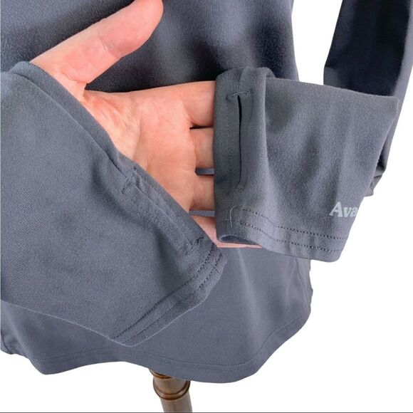 AVALANCHE Polygiene long sleeve tee shirt under layer top gray size S - Picture 6 of 9